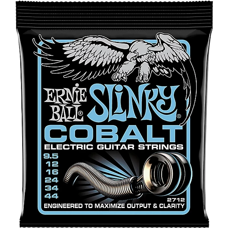 Ernie Ball Cobalt Primo Slinky Electric Guitar Strings 9.5-44 Gauge