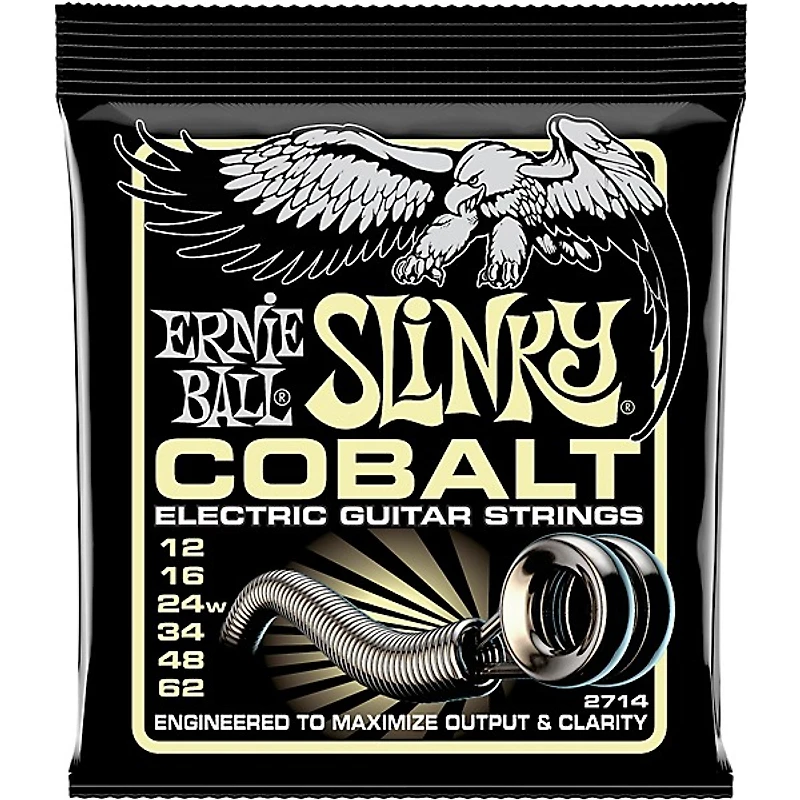Ernie Ball Cobalt Mammoth Slinky Electric Guitar Strings 12-62 Gauge