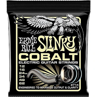 Ernie Ball Cobalt Mammoth Slinky Electric Guitar Strings 12-62 Gauge