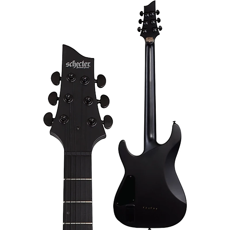 Schecter Guitar Research C-1 Platinum Blackout Electric Guitar - Satin Black