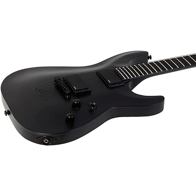Schecter Guitar Research C-1 Platinum Blackout Electric Guitar - Satin Black