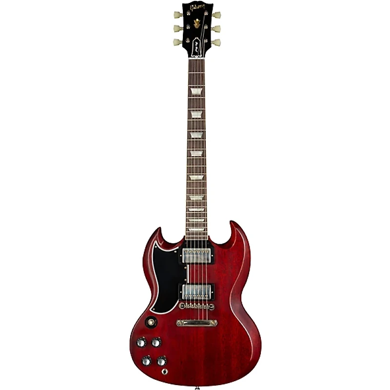 Gibson Custom 1961 SG Les Paul Standard Reissue Stopbar VOS Left-Handed Electric Guitar - Cherry Red