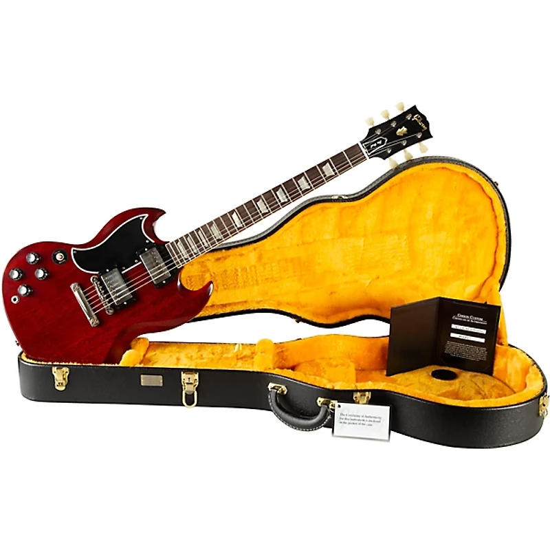 Gibson Custom 1961 SG Les Paul Standard Reissue Stopbar VOS Left-Handed Electric Guitar - Cherry Red