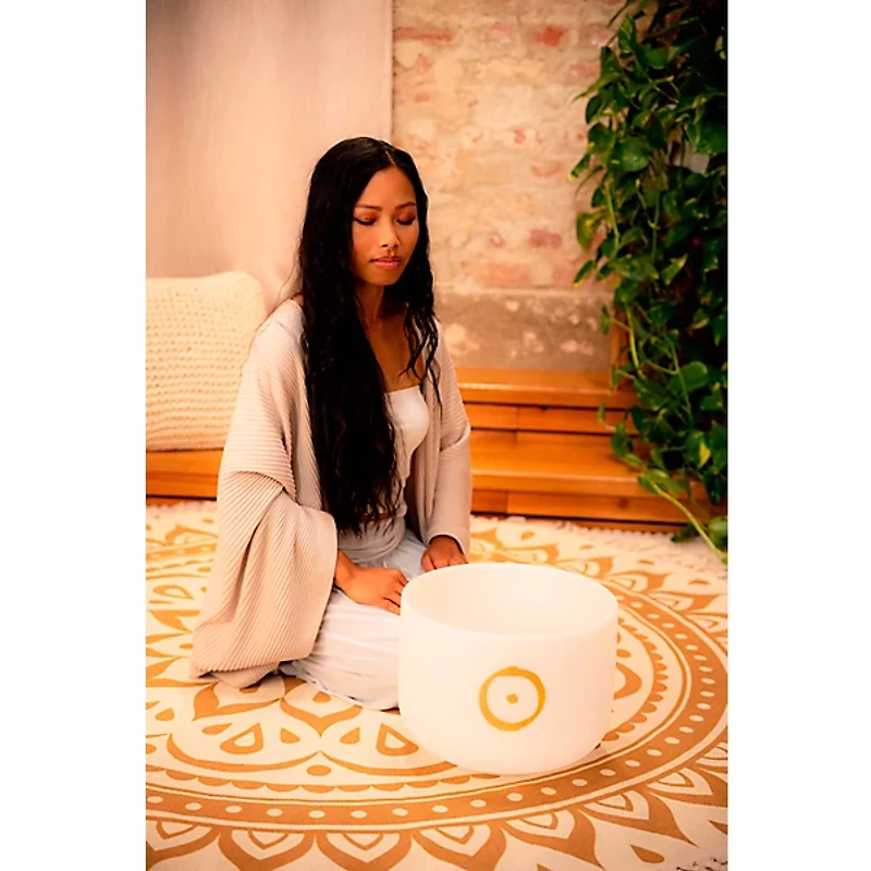 MEINL Sonic Energy Planetary Tuned Crystal Singing Bowl - Sun 12 in.