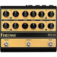 Friedman IR-X Dual-Tube Preamp DI+IR Dual-Channel 12AX7 Tubes Effects Pedal Black