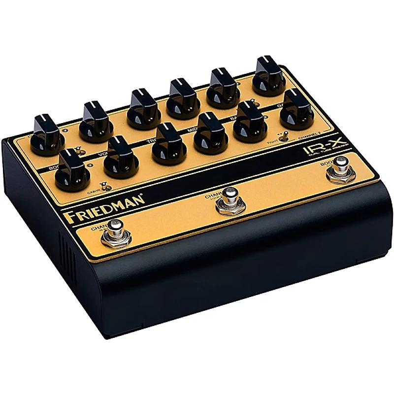 Friedman IR-X Dual-Tube Preamp DI+IR Dual-Channel 12AX7 Tubes Effects Pedal Black
