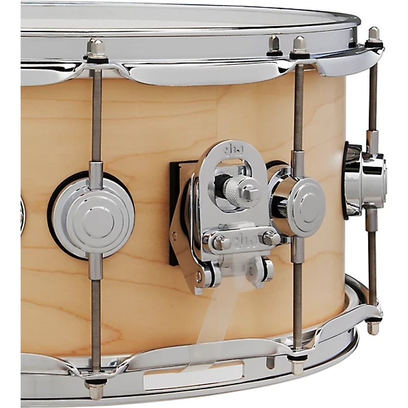 DW Collector's SSC Maple Satin Oil Snare Drum with Chrome Hardware