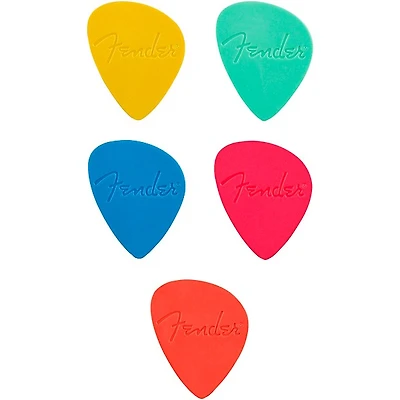 Fender Offset Guitar Picks - Multicolor Medium 5 Pack