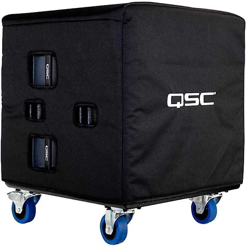 QSC K12.2 12" 2,000W Powered Speaker Package With KS118 Subwoofer, SP-36 Speaker Pole, Covers & Cable