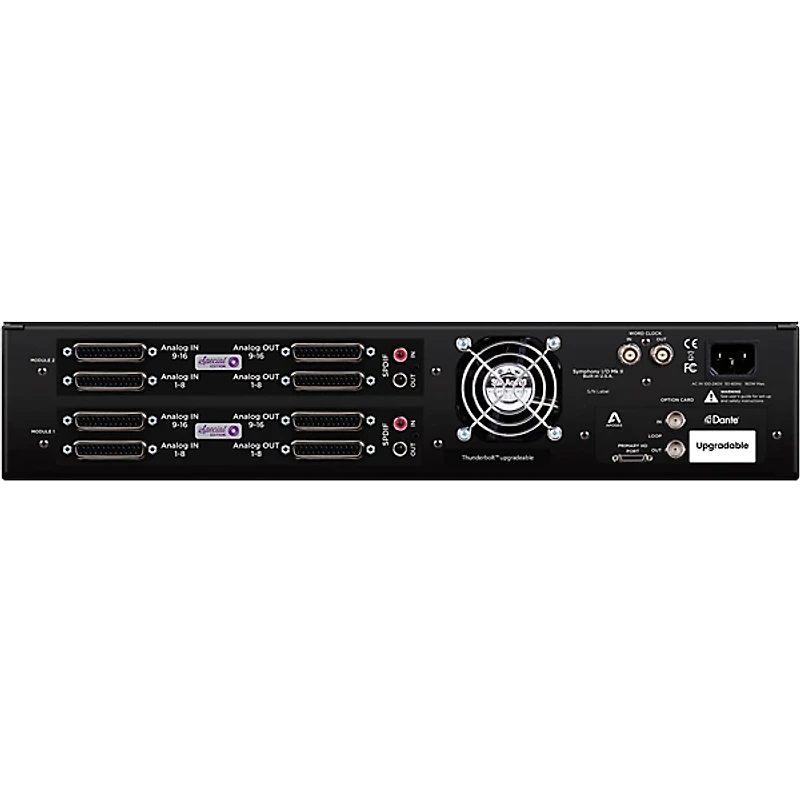 Apogee Symphony I/O MK II Audio Interface With Pro Tools HDX (Dante Upgradable) - Analog I/O (-DB25 Connectors