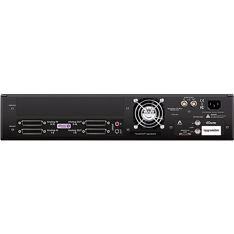 Apogee Symphony I/O MK II Audio Interface With Pro Tools HDX (Dante Upgradable) - 16 Analog I/O (4-DB25 Connectors, SPDIF)