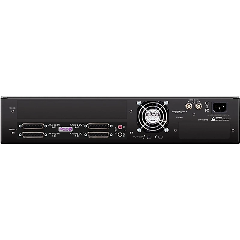 Apogee Symphony I/O MK II Audio Interface With Thunderbolt - 16 Analog I/O (4-DB25 Connectors, SPDIF) Atmos Monitoring Capable