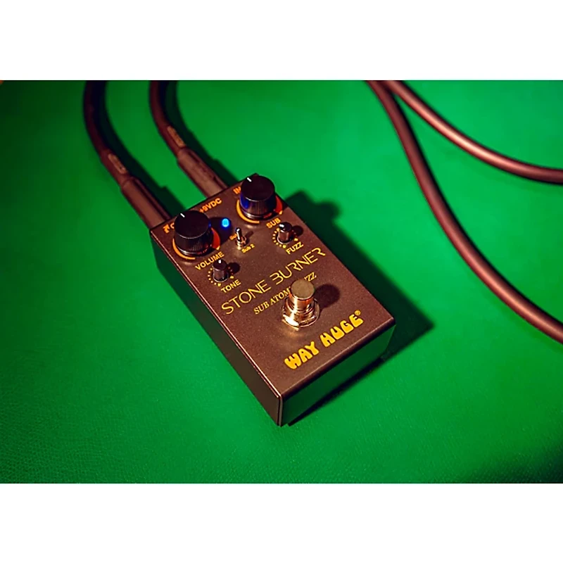 Way Huge Electronics Smalls Stone Burner Sub Atomic Fuzz Effects Pedal Black