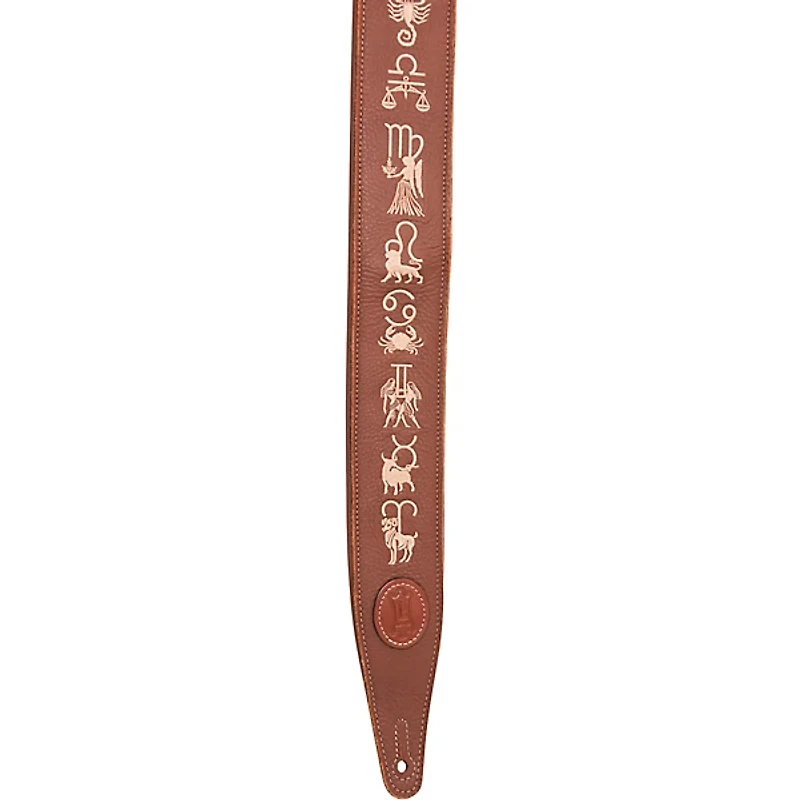 Levy's Interstellar Series Embroidered Leather Guitar Strap