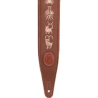 Levy's Interstellar Series Embroidered Leather Guitar Strap