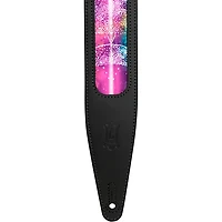 Levy's Interstellar Series Window Cutout Leather Guitar Strap Black 2.5 in.