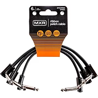 MXR 3-Pack 6" Ribbon Patch Cables Black