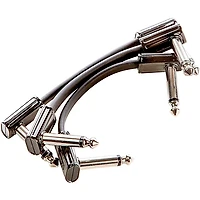 MXR 3-Pack 3" Ribbon Patch Cables Black