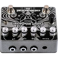 Catalinbread Dirty Little Secret Deluxe Foundation Overdrive Effects Pedal Black and Silver