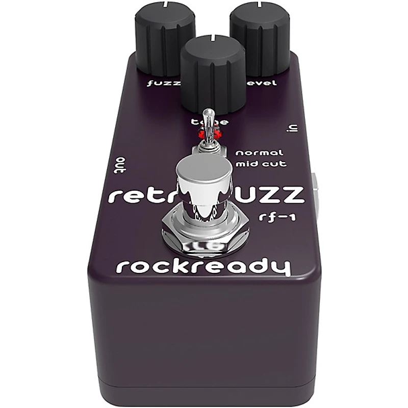 rockready Retro Fuzz Mini Guitar Effect Pedal Black