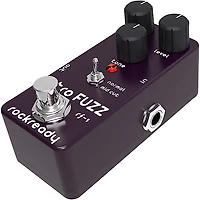 rockready Retro Fuzz Mini Guitar Effect Pedal Black