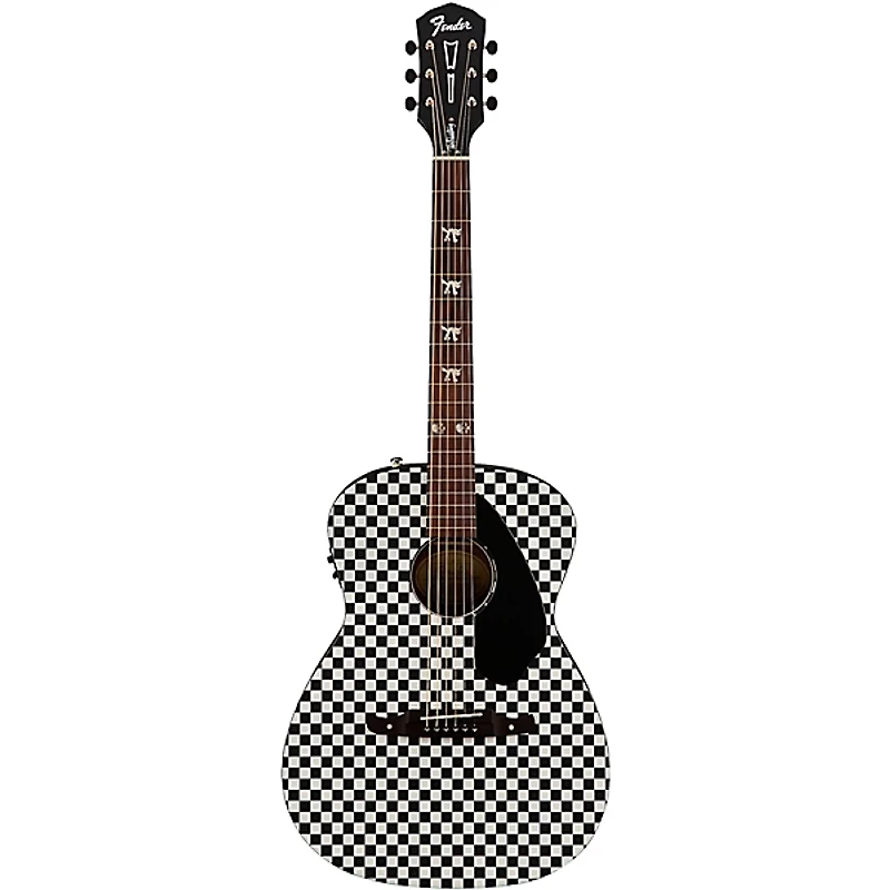 Fender Tim Armstrong Signature Hellcat Acoustic-Electric Guitar Checkerboard