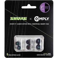 Shure EACYPF-6KIT P-Series Multi-Size 3-Pair Comply Foam Sleeves for Earphones