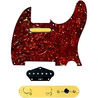 920D Custom Gold Foil Loaded Pickguard for Tele With T4W-REV-G Control Plate