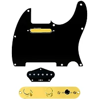 920D Custom Gold Foil Loaded Pickguard for Tele With T4W-REV-G Control Plate