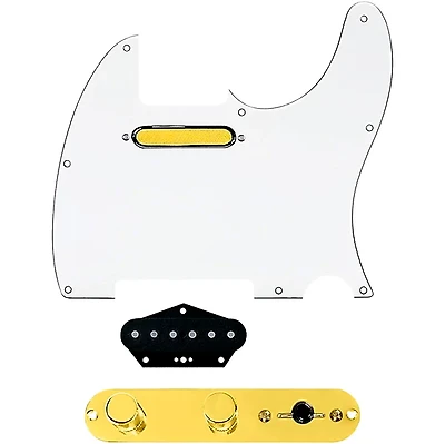 920D Custom Gold Foil Loaded Pickguard for Tele With T4W-REV-G Control Plate