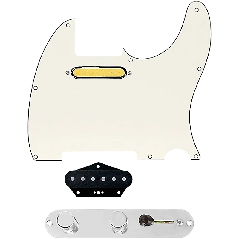 920D Custom Gold Foil Loaded Pickguard for Tele With T4W-REV-C Control Plate