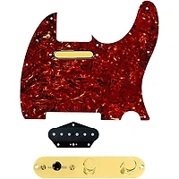 920D Custom Gold Foil Loaded Pickguard for Tele With T4W-G Control Plate