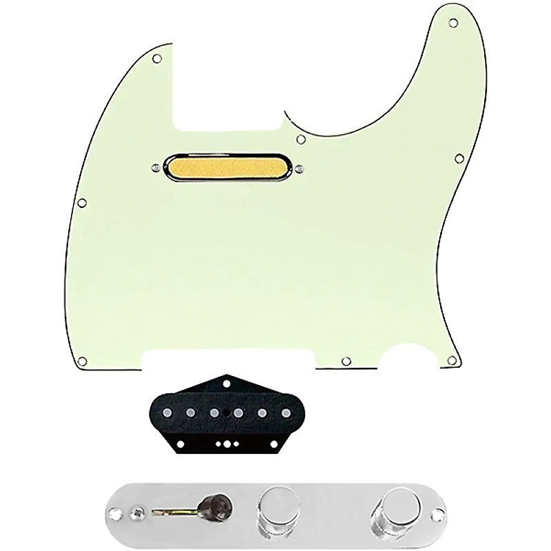 920D Custom Gold Foil Loaded Pickguard for Tele With T4W-C Control Plate