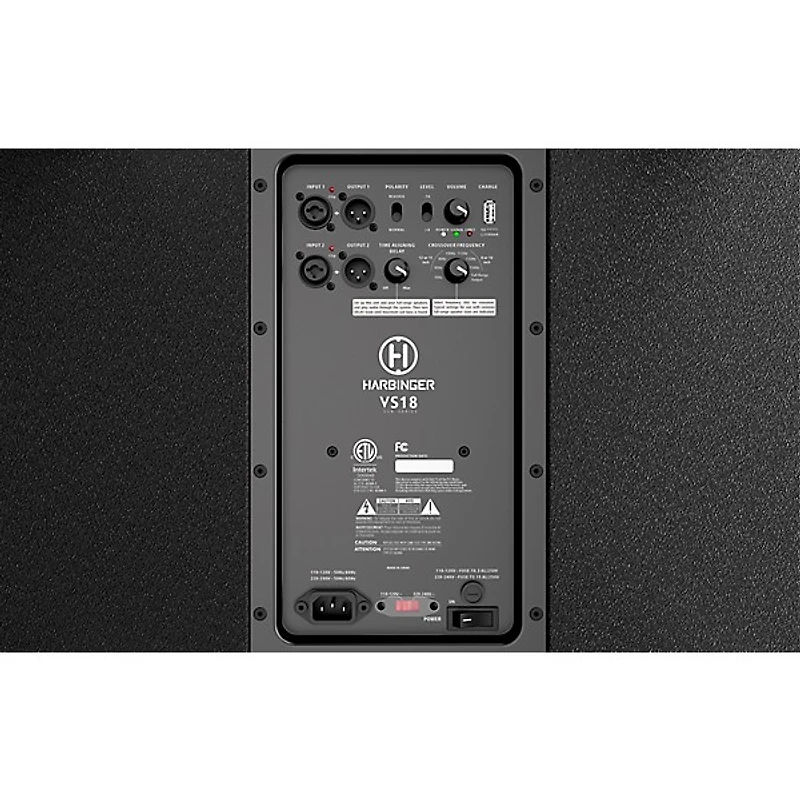 Harbinger VARI V3412 12" Powered Speakers Package With VS18 18" Subwoofer, Stands & Cables, 12" Mains