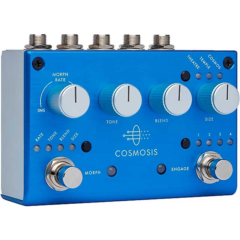 Pigtronix Cosmosis Stereo Morphing Reverb Guitar Effects Pedal Blue