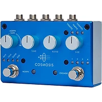 Pigtronix Cosmosis Stereo Morphing Reverb Guitar Effects Pedal Blue