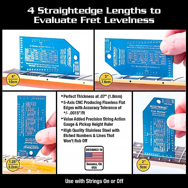 Music Nomad Precision Fret Rocker+ and Fret Gauge Kit