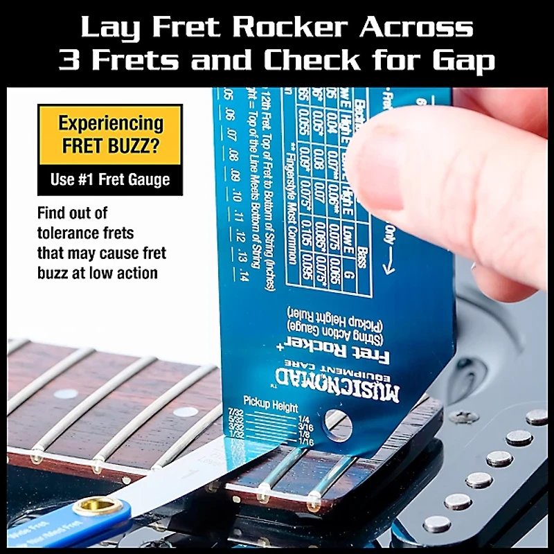 Music Nomad Precision Fret Rocker+ and Fret Gauge Kit