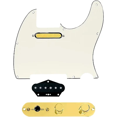 920D Custom Gold Foil Loaded Pickguard for Tele With T3W-G Control Plate