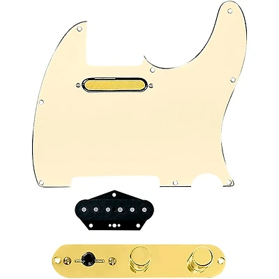 920D Custom Gold Foil Loaded Pickguard for Tele With T3W-G Control Plate