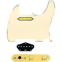 920D Custom Gold Foil Loaded Pickguard for Tele With T3W-G Control Plate