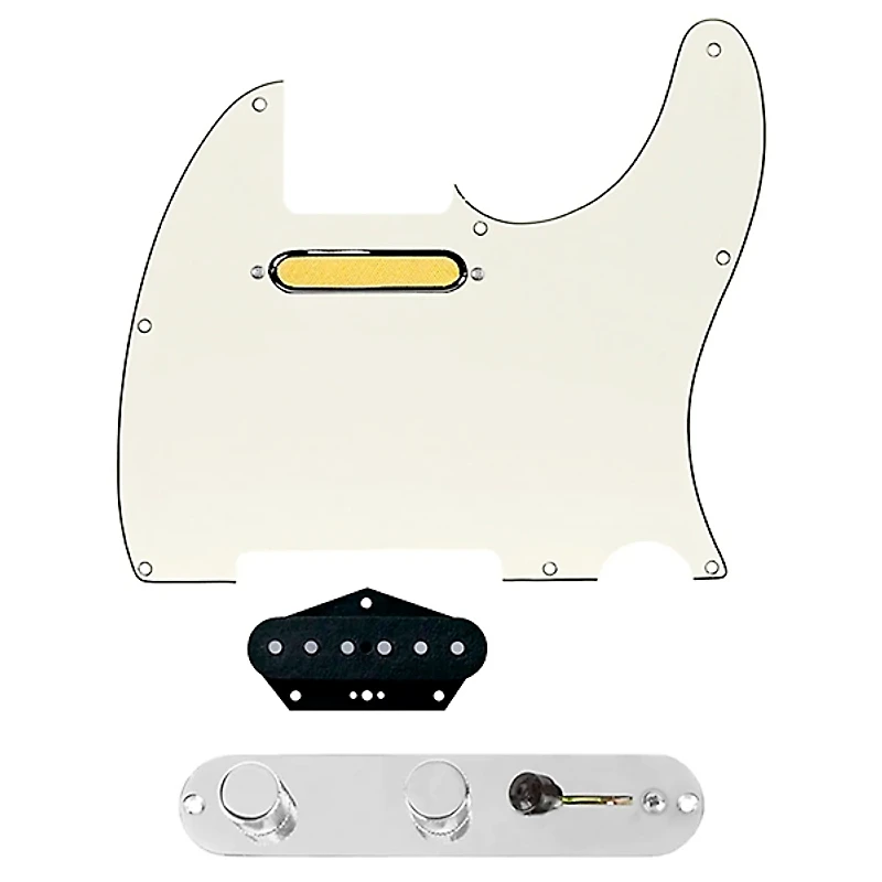 920D Custom Gold Foil Loaded Pickguard for Tele With T3W-REV-C Control Plate