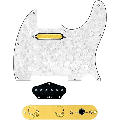 920D Custom Gold Foil Loaded Pickguard for Tele With T3W-REV-G Control Plate