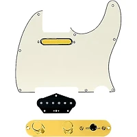 920D Custom Gold Foil Loaded Pickguard for Tele With T3W-REV-G Control Plate