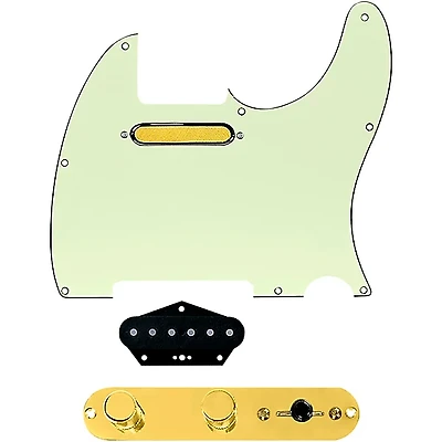 920D Custom Gold Foil Loaded Pickguard for Tele With T3W-REV-G Control Plate