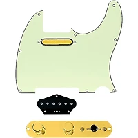 920D Custom Gold Foil Loaded Pickguard for Tele With T3W-REV-G Control Plate