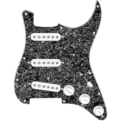 920D Custom Texas Vintage Loaded Pickguard for Strat With White Pickups and S5W-BL-V Wiring Harness