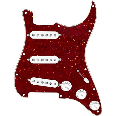 920D Custom Texas Growler Loaded Pickguard for Strat With White Pickups and S5W Wiring Harness