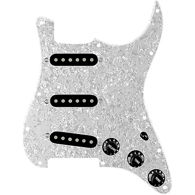 920D Custom Texas Vintage Loaded Pickguard for Strat With Black Pickups and S5W-BL-V Wiring Harness