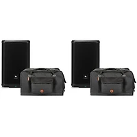 JBL PRX912 12" Powered Speaker Pair With Road Runner Bags